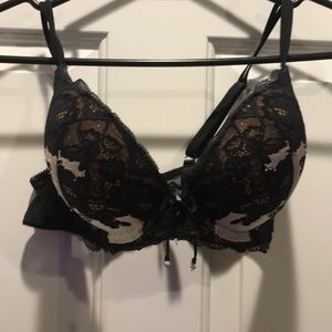 Black and White Victoria's Secret Bra